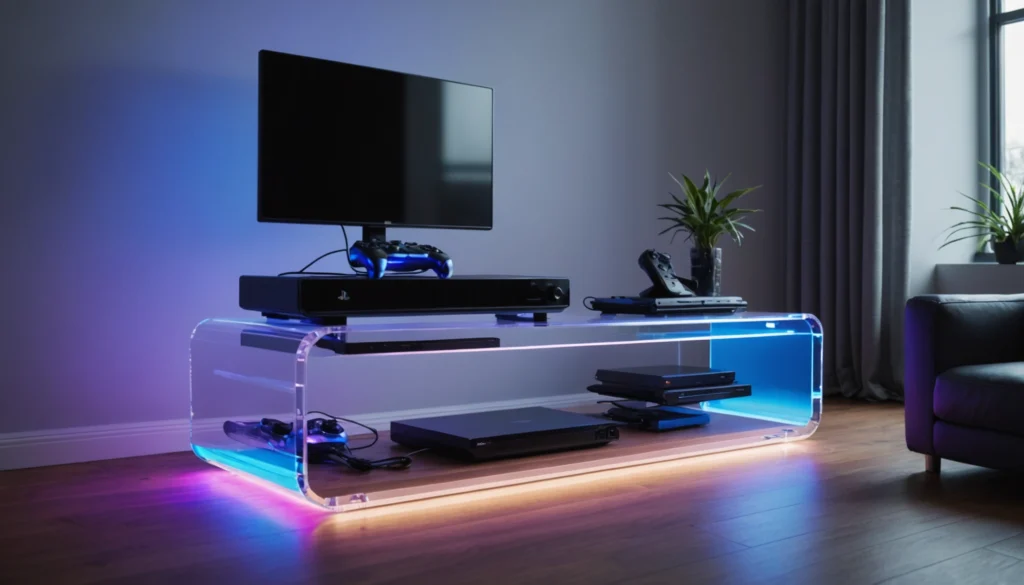 console en plexiglas