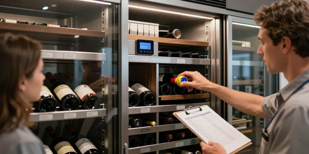 comment ranger une cave à vin électrique
